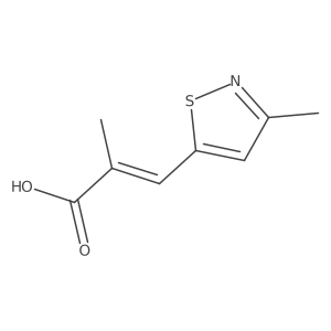 2-Methyl-3-(3-methyl-5-isothiazolyl)-2-propenoic acid结构式