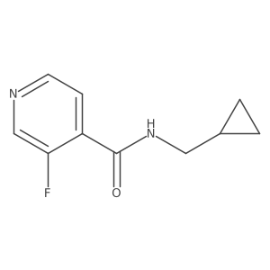N-(cyclopropylmethyl)-3-fluoroisonicotinamide结构式