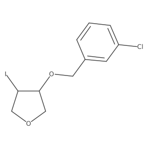 3-[(3-Chlorophenyl)methoxy]-4-iodooxolane Structure