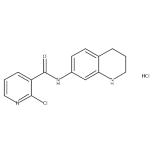 2-Chloro-N-(1,2,3,4-tetrahydroquinolin-7-yl)pyridine-3-carboxamide;hydrochloride Structure