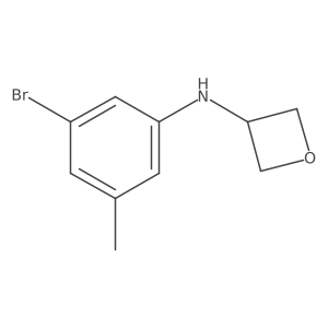N-(3-bromo-5-methylphenyl)oxetan-3-amine结构式