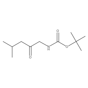 1,1-Dimethylethyl N-(4-methyl-2-oxopentyl)carbamate Structure