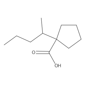 1-(Pentan-2-yl)cyclopentane-1-carboxylic acid Structure