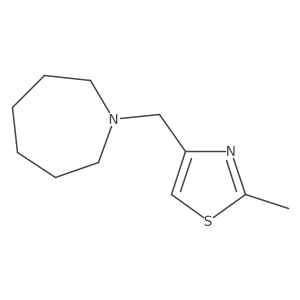 Hexahydro-1-[(2-methyl-4-thiazolyl)methyl]-1H-azepine Structure
