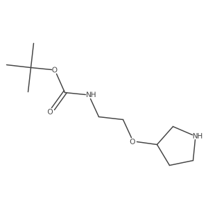 Tert-butyl N-(2-pyrrolidin-3-yloxyethyl)carbamate Structure