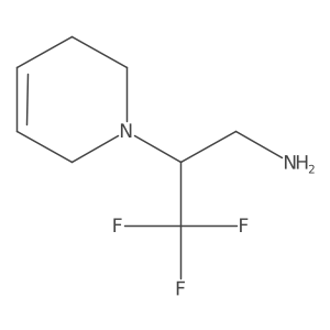 1(2H)-Pyridineethanamine, 3,6-dihydro-I(2)-(trifluoromethyl)- Structure