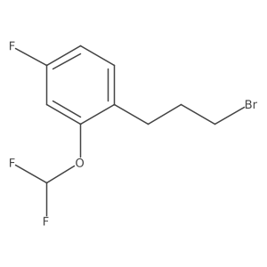 1-(3-Bromopropyl)-2-(difluoromethoxy)-4-fluorobenzene结构式