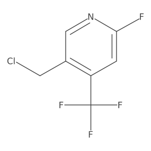 5-(Chloromethyl)-2-fluoro-4-(trifluoromethyl)pyridine结构式