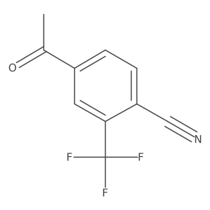4-Acetyl-2-(trifluoromethyl)benzonitrile结构式