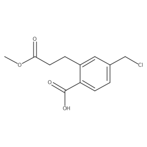 4-(Chloromethyl)-2-(3-methoxy-3-oxopropyl)benzoicacid结构式