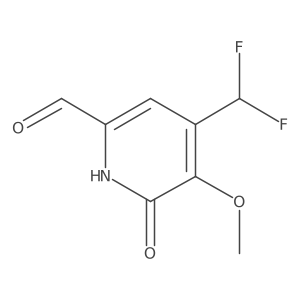 4-(Difluoromethyl)-6-hydroxy-5-methoxypicolinaldehyde结构式