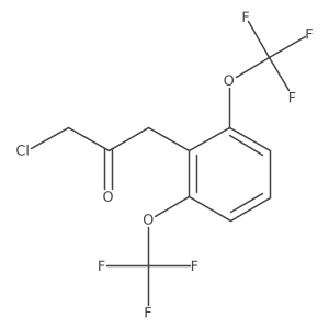 1-(2,6-Bis(trifluoromethoxy)phenyl)-3-chloropropan-2-one Structure