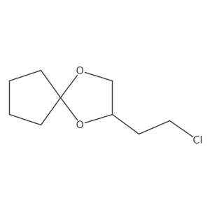2-(2-Chloroethyl)-1,4-dioxaspiro[4.4]nonane Structure