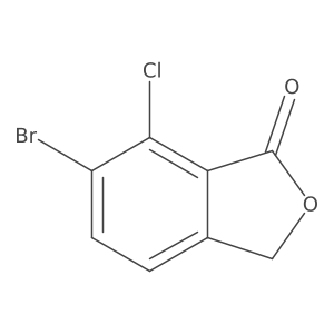 6-Bromo-7-chloro-3H-2-benzofuran-1-one Structure