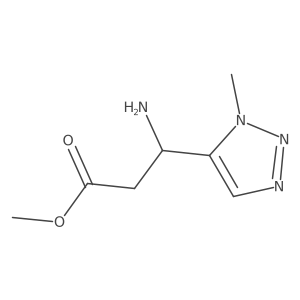 methyl (3S)-3-amino-3-(1-methyl-1H-1,2,3-triazol-5-yl)propanoate结构式