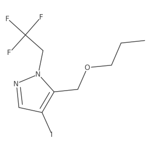 4-iodo-5-(propoxymethyl)-1-(2,2,2-trifluoroethyl)-1H-pyrazole Structure