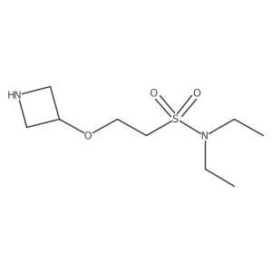 2-(azetidin-3-yloxy)-N,N-diethylethane-1-sulfonamide结构式