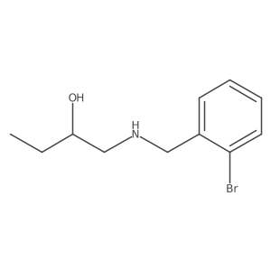 (R)-1-((2-Bromobenzyl)amino)butan-2-ol结构式