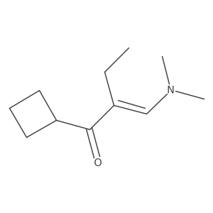 1-Cyclobutyl-2-[(dimethylamino)methylidene]butan-1-one结构式