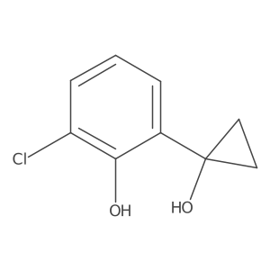2-Chloro-6-(1-hydroxycyclopropyl)phenol Structure