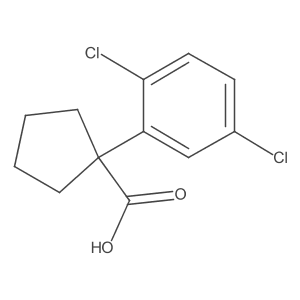 1-(2,5-Dichlorophenyl)cyclopentanecarboxylic Acid结构式