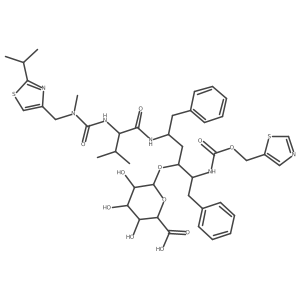 Ritonavir O-Beta-D-Glucuronide Structure