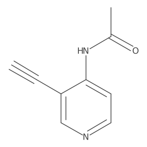N-(3-Ethynylpyridin-4-yl)acetamide Structure