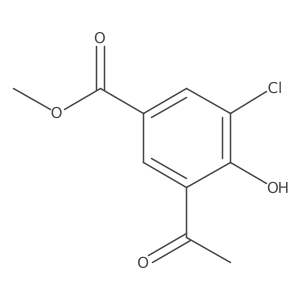 Benzoic acid,3-acetyl-5-chloro-4-hydroxy-,methyl ester结构式