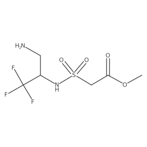 Methyl 2-[(3-amino-1,1,1-trifluoropropan-2-yl)sulfamoyl]acetate Structure