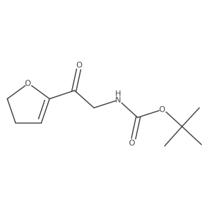 tert-butyl N-[2-(4,5-dihydrofuran-2-yl)-2-oxoethyl]carbamate结构式