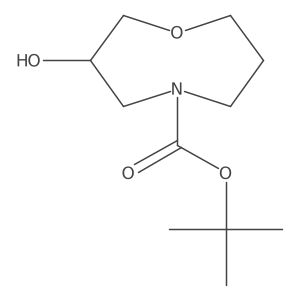 tert-Butyl 3-hydroxy-1,5-oxazocane-5-carboxylate Structure