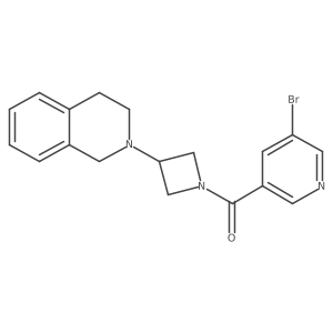 (5-bromopyridin-3-yl)(3-(3,4-dihydroisoquinolin-2(1H)-yl)azetidin-1-yl)methanone结构式