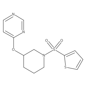 4-((1-(Thiophen-2-ylsulfonyl)piperidin-3-yl)oxy)pyrimidine Structure