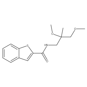 N-(2,3-dimethoxy-2-methylpropyl)benzo[b]thiophene-2-carboxamide Structure