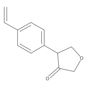 4-(4-Ethenylphenyl)oxolan-3-one结构式