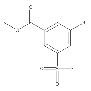 Methyl 3-bromo-5-fluorosulfonylbenzoate结构式