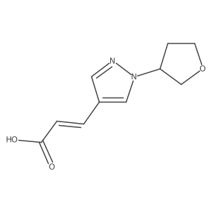 (2E)-3-[1-(oxolan-3-yl)-1H-pyrazol-4-yl]prop-2-enoic acid Structure