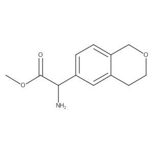 methyl 2-amino-2-(3,4-dihydro-1H-2-benzopyran-6-yl)acetate结构式
