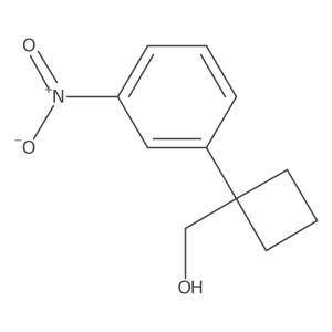[1-(3-Nitrophenyl)cyclobutyl]methanol结构式