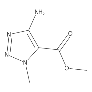 methyl 4-amino-1-methyl-1H-1,2,3-triazole-5-carboxylate结构式