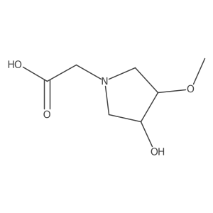 2-(3-Hydroxy-4-methoxypyrrolidin-1-yl)acetic acid结构式