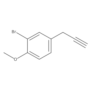 2-Bromo-1-methoxy-4-(prop-2-yn-1-yl)benzene结构式