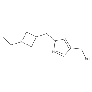 (1-((1-ethylazetidin-3-yl)methyl)-1H-1,2,3-triazol-4-yl)methanol结构式