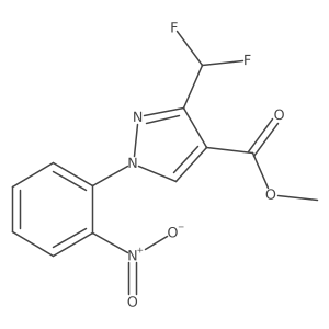 Methyl 3-(difluoromethyl)-1-(2-nitrophenyl)-1H-pyrazole-4-carboxylate Structure