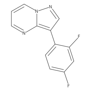 3-(2,4-Difluorophenyl)pyrazolo[1,5-a]pyrimidine结构式
