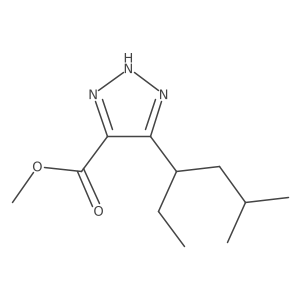 methyl 5-(5-methylhexan-3-yl)-1H-1,2,3-triazole-4-carboxylate Structure