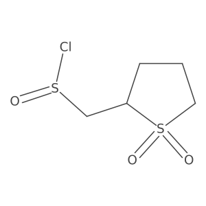 (1,1-Dioxo-1lambda6-thiolan-2-yl)methanesulfinyl chloride结构式