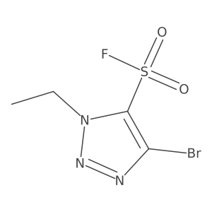 4-bromo-1-ethyl-1H-1,2,3-triazole-5-sulfonyl fluoride结构式