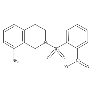 2-(2-Nitrobenzenesulfonyl)-1,2,3,4-tetrahydroisoquinolin-8-amine结构式