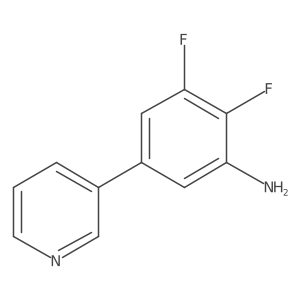 2,3-Difluoro-5-(pyridin-3-yl)aniline Structure